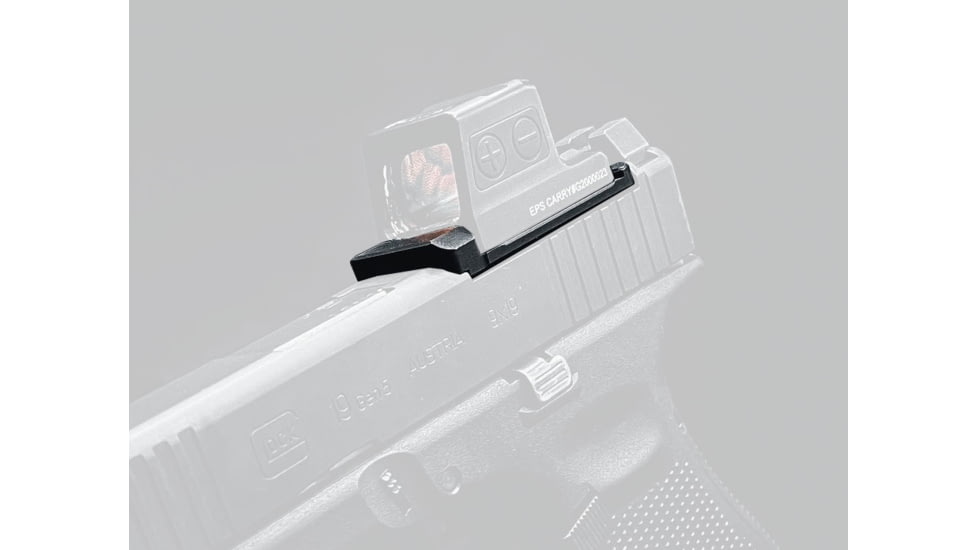 Calculated Kinetics Glock MOS Dogtag Optic Plate, RMR Footprint, Black, MOS-RMRLEDT