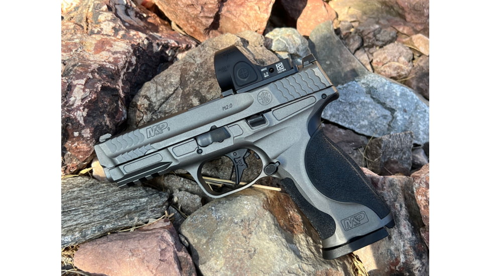 Calculated Kinetics Smith and Wesson M&amp;P 2.0 Dogtag Optic Plate, Trijicon SRO, Black, SMMP2-SRODT