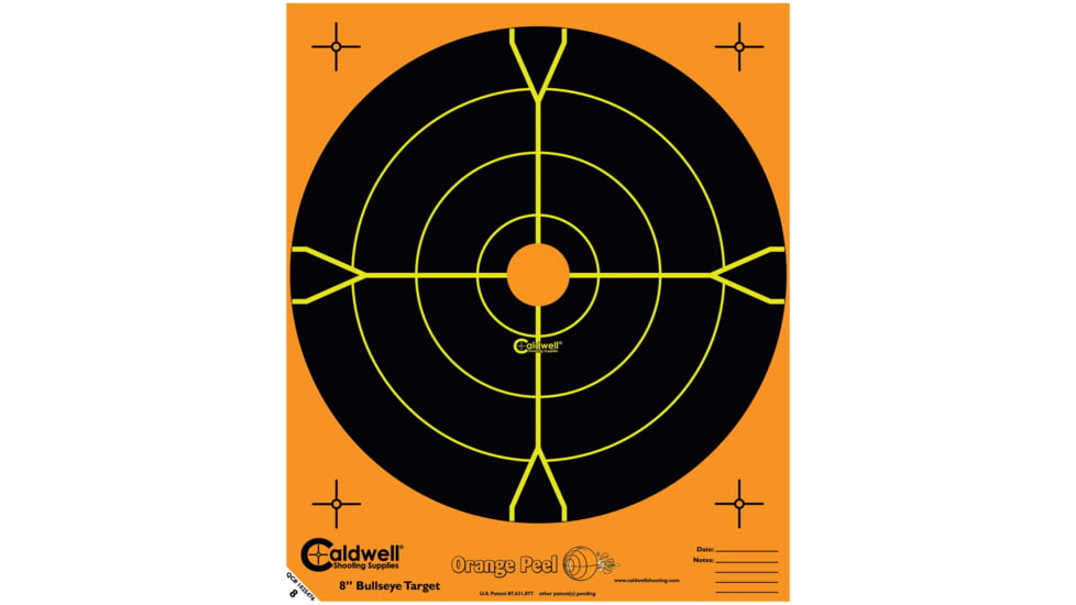 Caldwell 8in Bullseye Target, 5 Sheets, 1166109