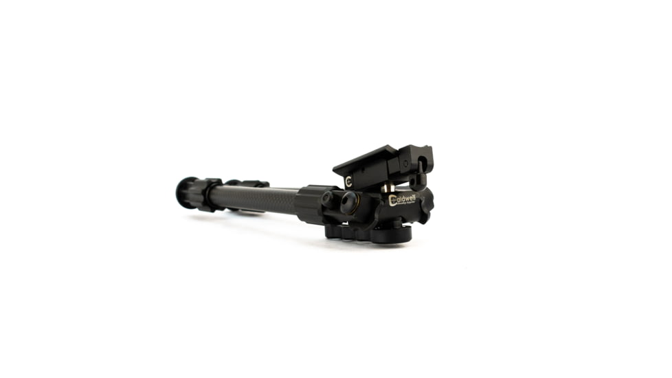 Caldwell Accumax Carbon Fiber Premium Swivel Stud Bipod, 9in-13in, Black, 1092516