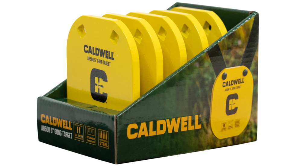 Caldwell AR500 5in Caldwell C Gong Target, PDQ Pack, 1133532