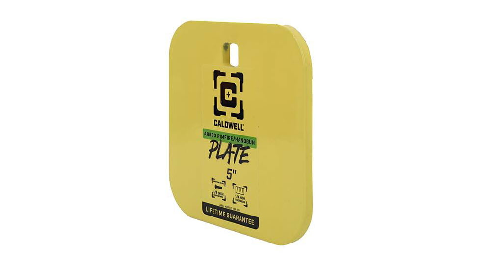 Caldwell AR500 5in Gong Target, Yellow, 4002311