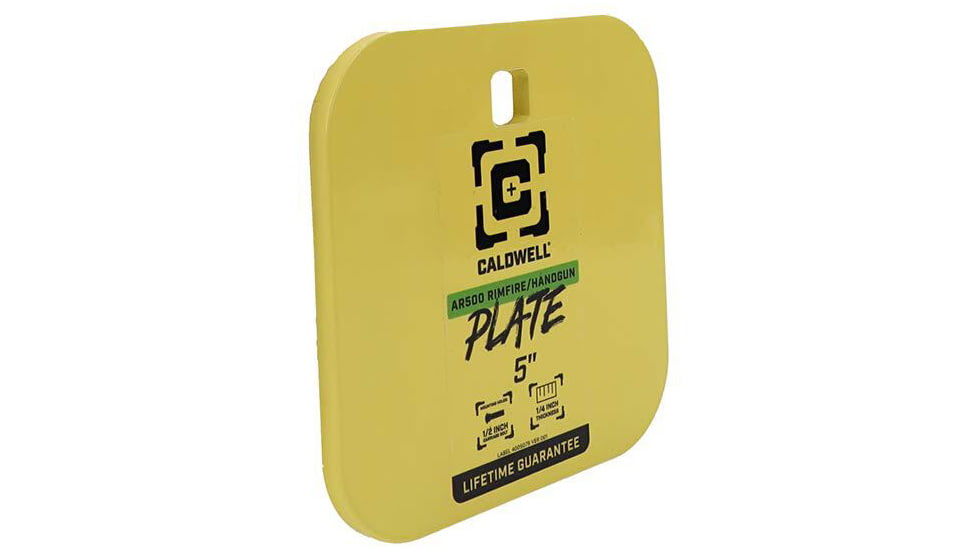 Caldwell AR500 5in Gong Target, Yellow, 4002311