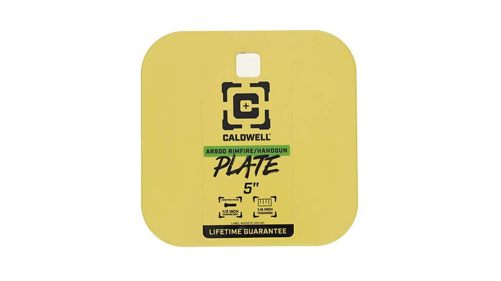 Caldwell AR500 5in Gong Target, Yellow, 4002311
