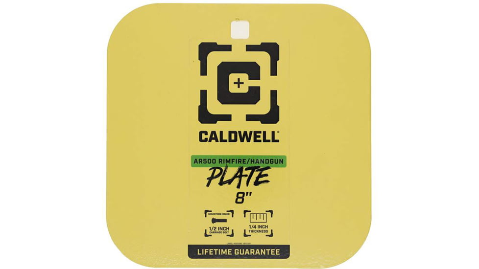 Caldwell AR500 8in Gong Target, Yellow, 4002878