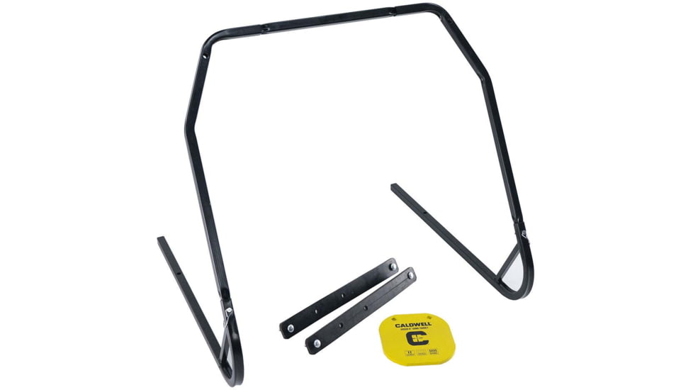 Caldwell AR500 Gong and Target Stand Combo, Black/Yellow, 1140016