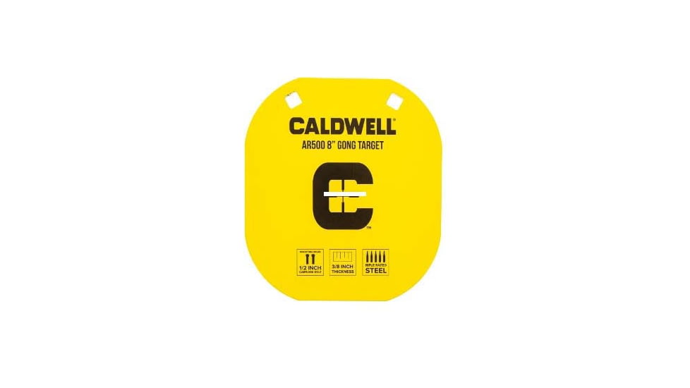 Caldwell AR500 Gong and Target Stand Combo, Black/Yellow, 1140016