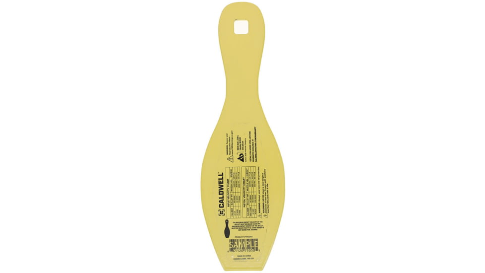 Caldwell AR500 Rimfire Bowling Pin Target, Yellow, 4002312