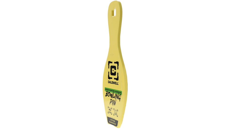 Caldwell AR500 Rimfire Bowling Pin Target, Yellow, 4002312