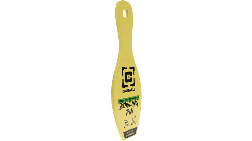 Caldwell AR500 Rimfire Bowling Pin Target, Yellow, 4002312