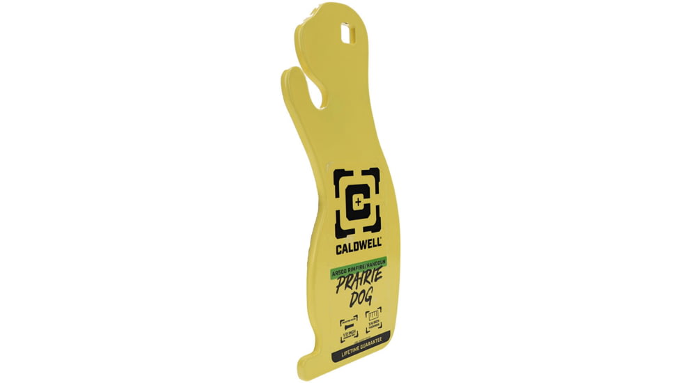 Caldwell AR500 Rimfire Prairie Dog Target, Yellow, 4002313