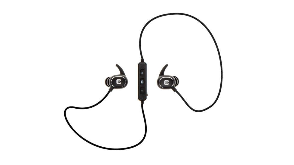 Caldwell E-Max Power Cords Hearing Protection Ear Plugs, 22 dB, In-Ear, Bluetooth, Black, 1121933