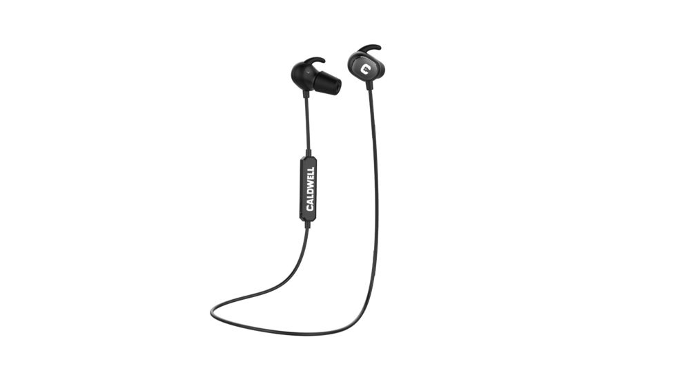 Caldwell E-Max Power Cords Hearing Protection Ear Plugs, 22 dB, In-Ear, Bluetooth, Black, 1121933