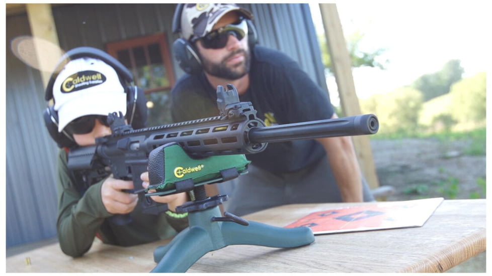 Caldwell Rock Jr Front Shooting Rest w/ Rubber and Metal Spike Feet 323225