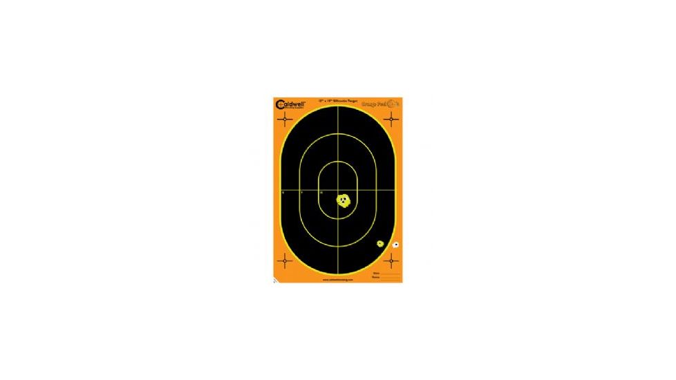 Caldwell Silhouette Targets, 12inx18in, 100 Sheets, Orange Peel 123665