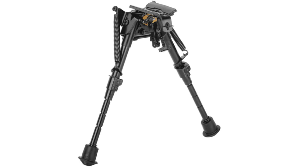 Caldwell XLA External Spring Pivot Position Bipod, 6-9in, Black, 247142