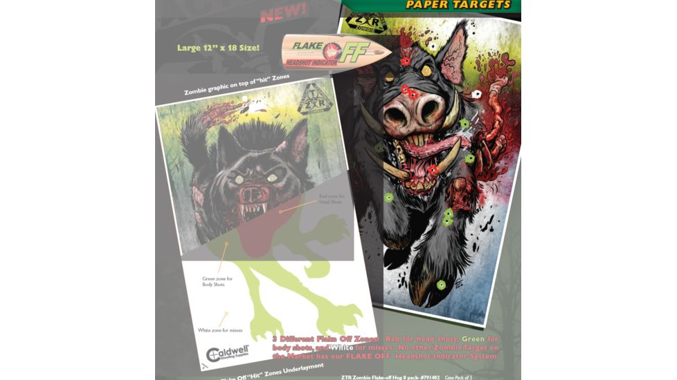 Caldwell ZTR Zombie Flake-Off Hog, 8 pk 791402