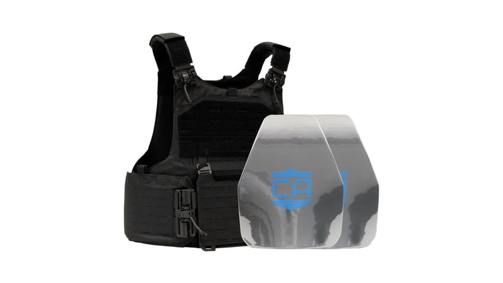 Caliber Armor AR550 w/ M.O.D. NIJ III+ PolyShield Complete Plate Carrier Package - Set of 2
