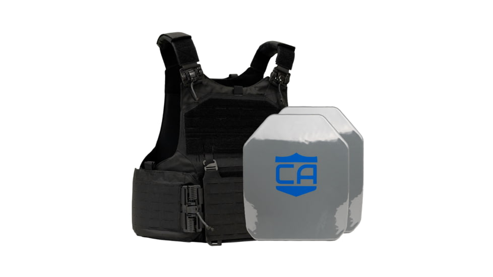 Caliber Armor AR550 w/ M.O.D. NIJ III+ PolyShield Complete Plate Carrier Package - Set of 2