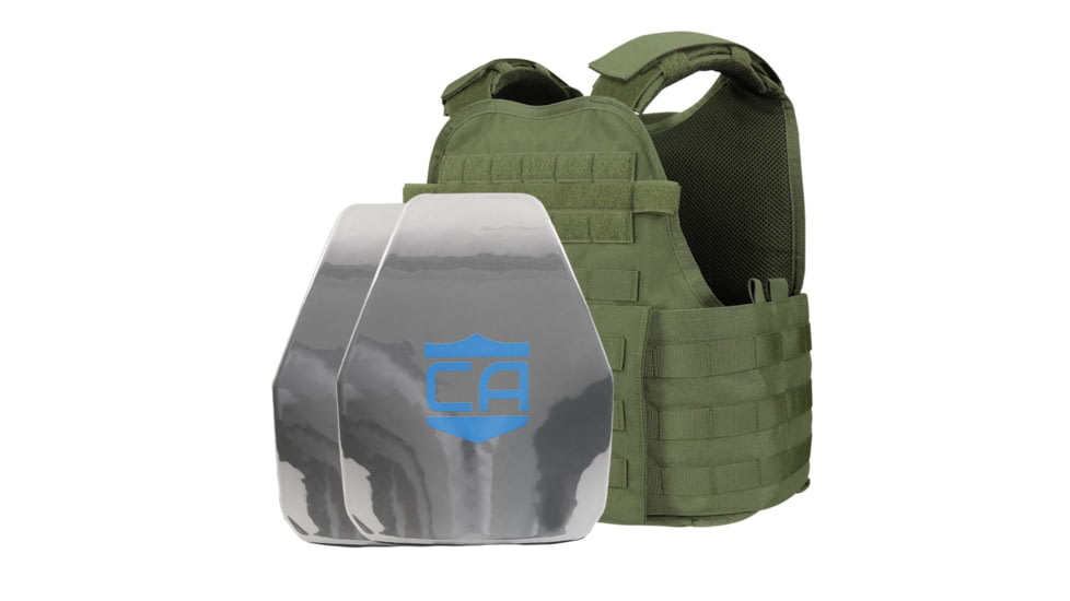 Caliber Armor AR550 III+ w/PolyShield&amp;Condor MOPC Complete Plate Carrier Package