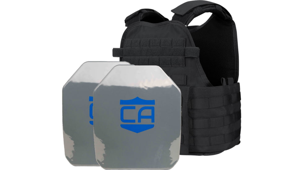 Caliber Armor AR550 Level III+ Body Armor w/PolyShield and Condor MOPC Complete Plate Carrier Package