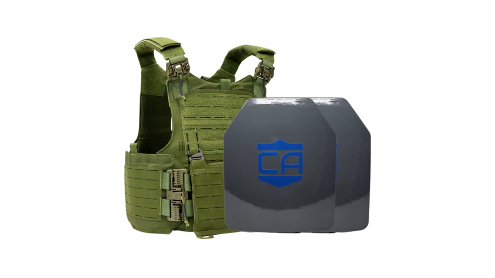 Caliber Armor CaliberHX Speed Plate NIJ IIIA/HG2 M.O.D. Complete Plate Carrier Package - Set of 2