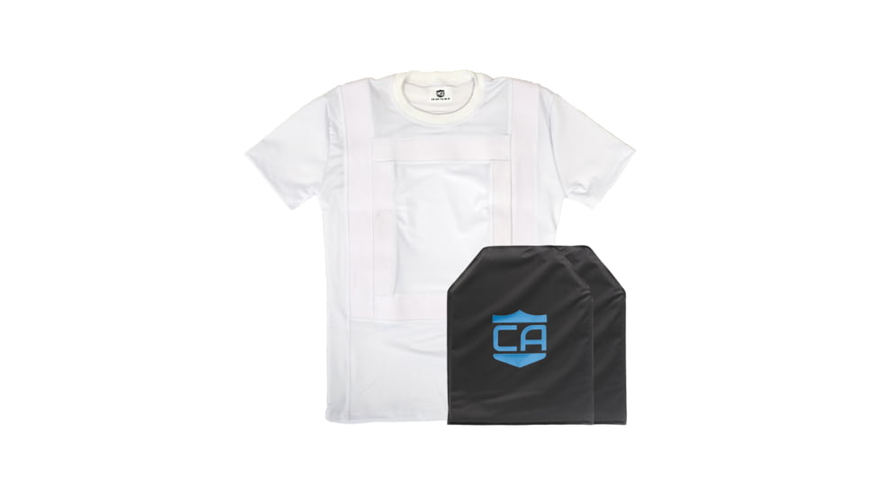 Caliber Armor CaliberX Concealable NIJ IIIA / HG2 T-Shirt Soft Complete Plate Carrier Package