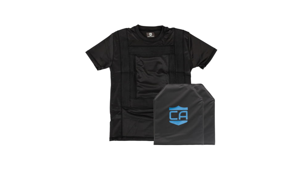 Caliber Armor CaliberX Concealable NIJ IIIA / HG2 T-Shirt Soft Complete Plate Carrier Package