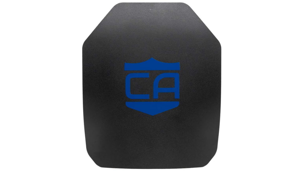 Caliber Armor AR550 III+ Multi-Curve Steel Body Armor, SAPI Style, Black, 10'' X 12'', 19-AR550-1012S