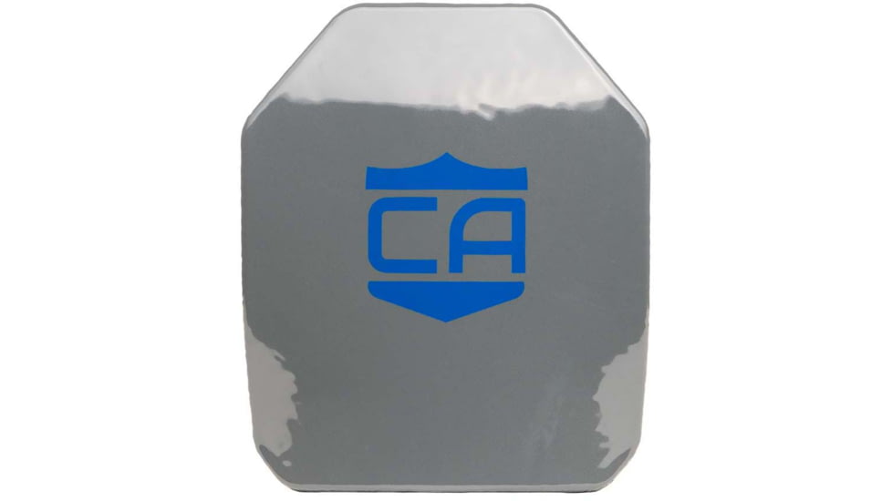 Caliber Armor AR550 III+ Multi-Curve Steel Body Armor w/Spall Coat, SAPI, Caliber Gray, 10'' X 12'', 19-AR550-1012S-SPC