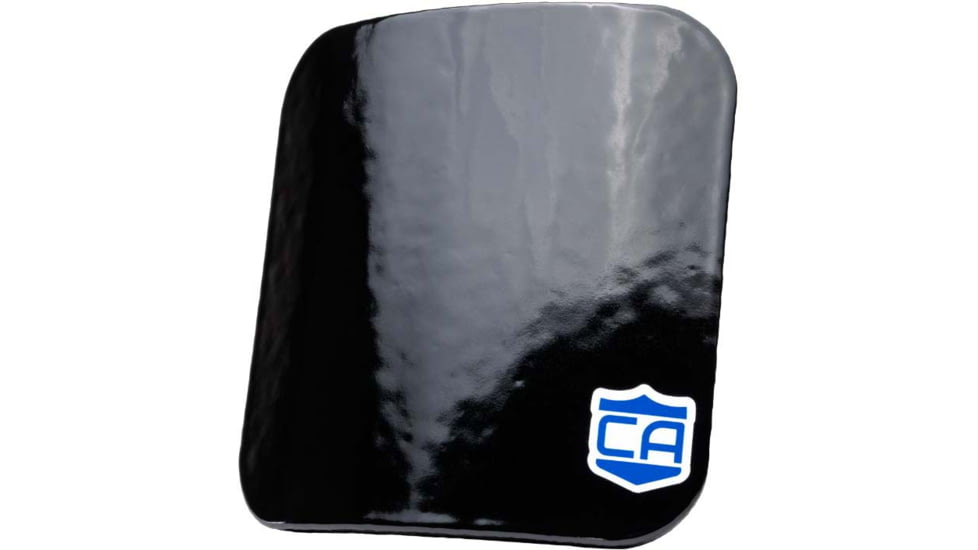 Caliber Armor AR550 III+ Steel Body Armor Side Plates, Single Plate, Standard Coating, Black, 6'' X 6'', 19-AR550-66