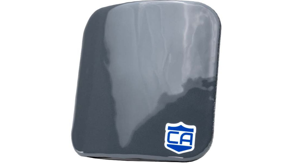 Caliber Armor AR550 III+ Steel Body Armor Side Plates, Single Plate, Spall Coating, Caliber Gray, 6'' X 6'', 19-AR550-66-SPC