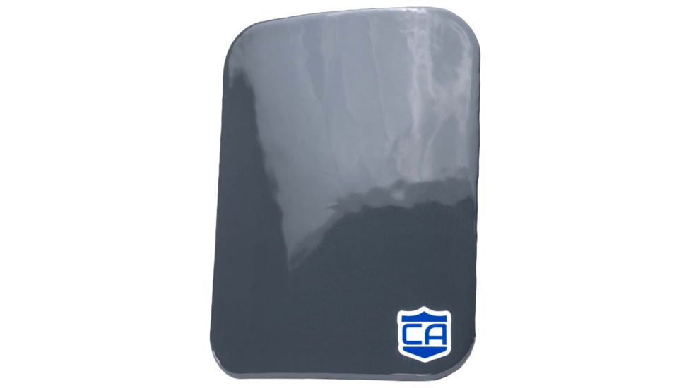 Caliber Armor AR550 III+ Steel Body Armor Side Plates, Single Plate, Spall Coating, Caliber Gray, 6'' X 8'', 19-AR550-68-SPC