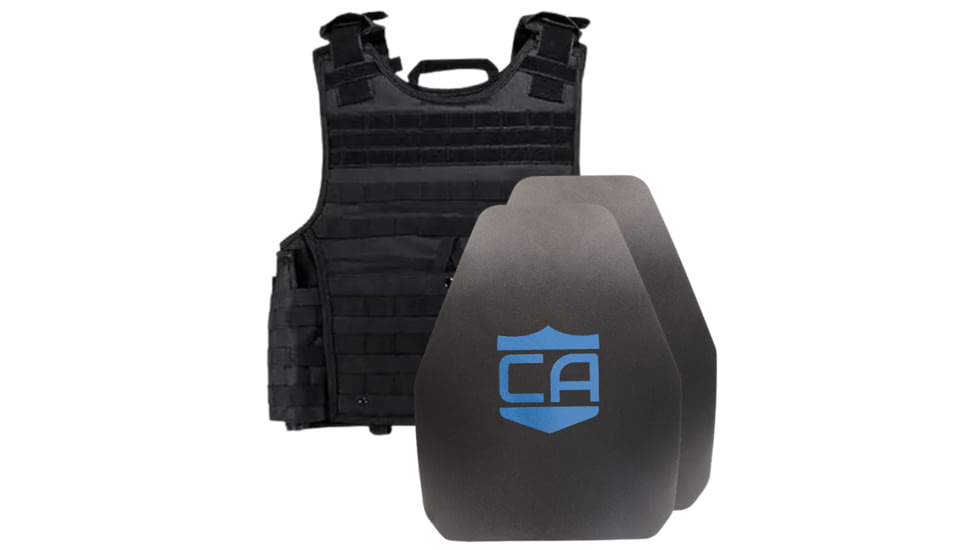 Caliber Armor AR550 III+ VISM Expert 8x10 Body Armor Package, Black, 8 x 10, 19-VISM-0810-BK