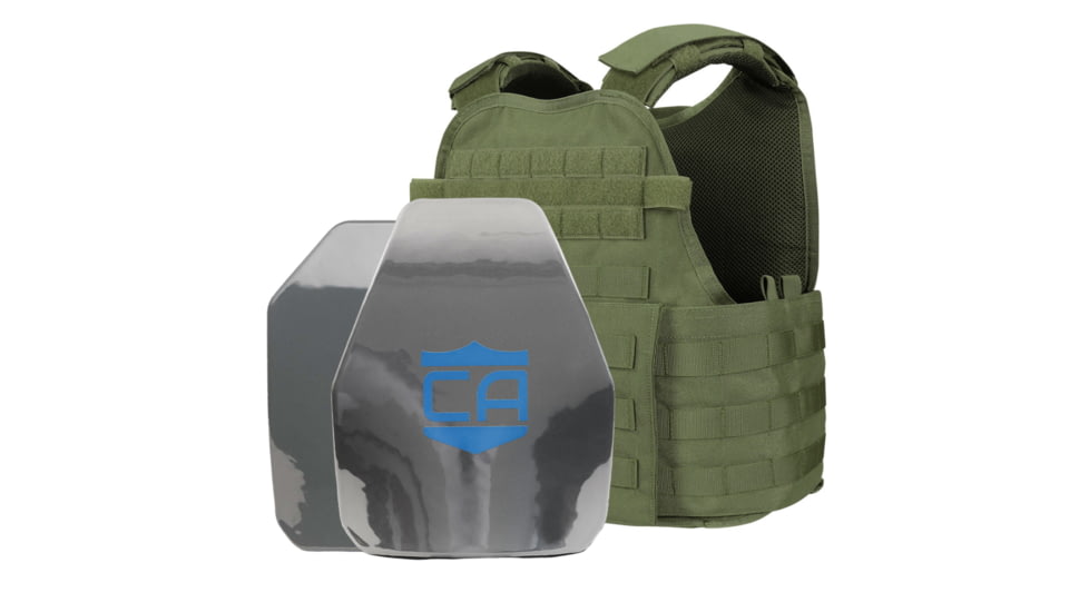 Caliber Armor AR550 III+ w/PolyShield&amp;Condor MOPC Complete Plate Carrier Package