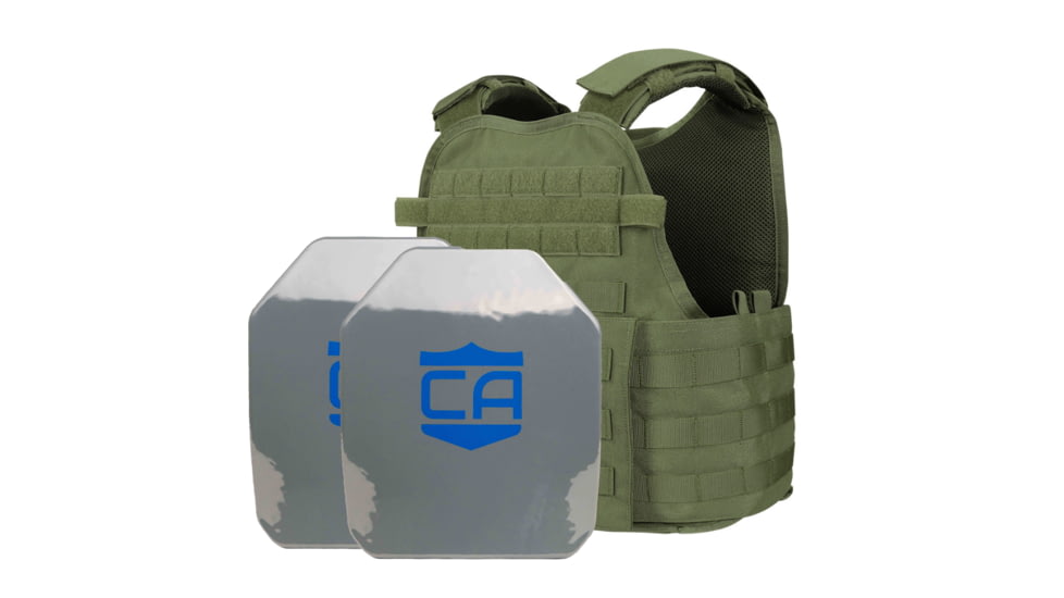 Caliber Armor AR550 III+ w/PolyShield&amp;Condor MOPC Complete Plate Carrier Package