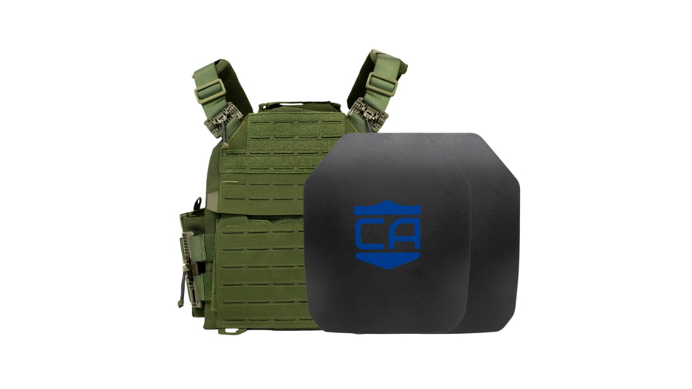 Caliber Armor AR550 NIJ III+ Recon Complete Plate Carrier Package - Set of 2