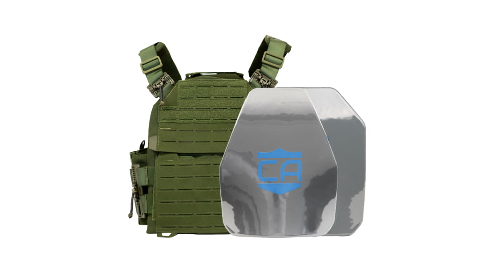 Caliber Armor AR550 NIJ III+ Recon PolyShield Complete Plate Carrier Package