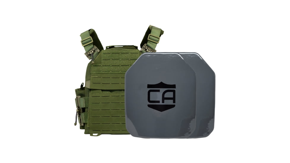 Caliber Armor AV2 NIJ III+/RF2 Recon Complete Plate Carrier Package - Set of 2