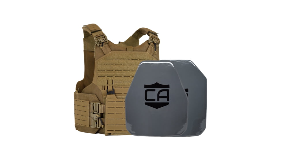 Caliber Armor AV2 Package NIJ III+/RF2 M.O.D. Complete Plate Carrier Package