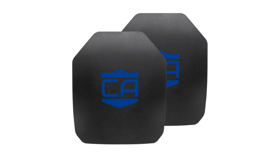 Caliber Armor AR550 Level III+ Armor Plate - Pack of 2, SAPI Cut, Multi-Curved, 10x12 inch, 19-AR550-1012S-SET