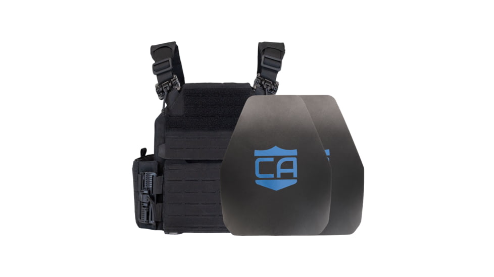 Caliber Armor AR550 NIJ III+ Recon Complete Plate Carrier Package - Set of 2
