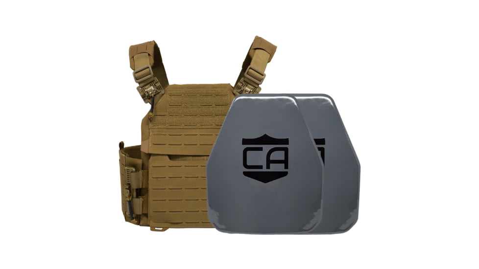 Caliber Armor AV2 NIJ III+/RF2 Recon Complete Plate Carrier Package - Set of 2