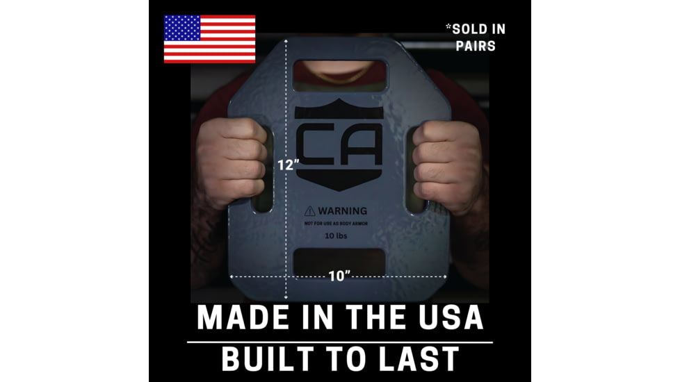 Caliber Armor Caliber Weighted Training Plates - Pair of 7.5lb Plates