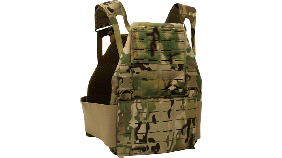 Caliber Armor DV8 Complete Plate Carrier Package, Shooters Cut, MultiCam, 19-DV8-SH-MC
