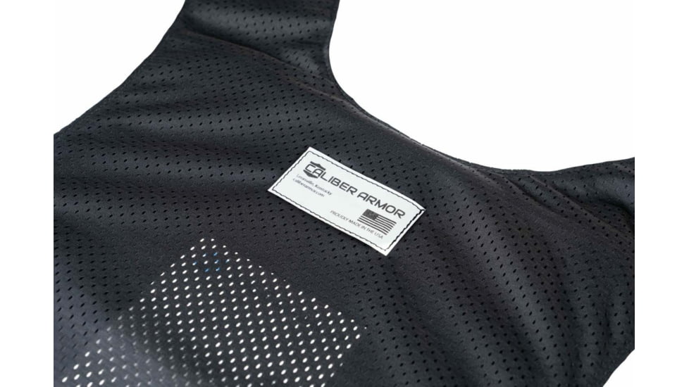 Caliber Armor CaliberX IIIA Covert Body Armor Vest, Black, Small/Medium, 19-CALX-COVERT-BK-S