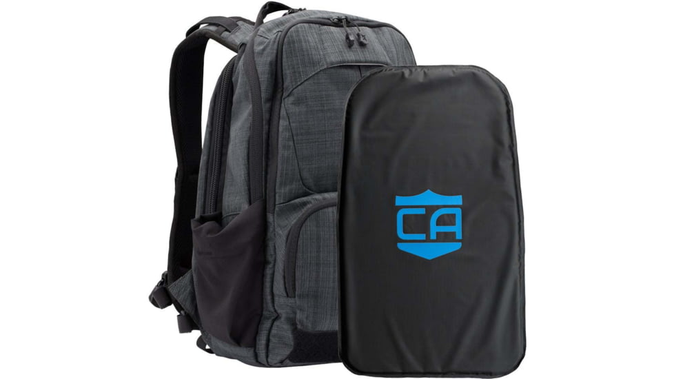 Caliber Armor CaliberX Vertx IIIA Backpack Combo, Heather Black, 18'' X 10.5'', 19-CALX-VERTX-RP-HB