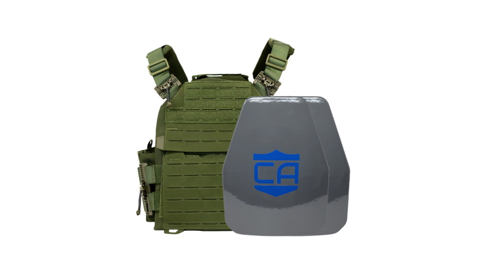 Caliber Armor UHMWPE Maritime NIJ III Recon Complete Plate Carrier Package - Set of 2