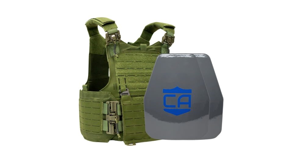 Caliber Armor UHMWPE Maritime NIJ III w/ M.O.D. Complete Plate Carrier Package - Set of 2