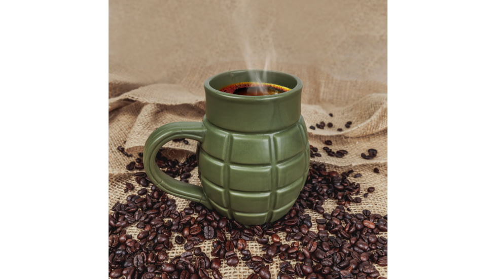 Campco Ceramic Grenade Coffee Mug, Green, 650 ml, CBGM1043